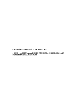 Cigna Finans Emeklilik ve Hayat A.Ş.