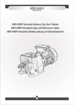 MBR-MBRF-MBRT Serisi (Pdf)