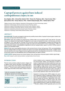 Captopril protects against burn-induced