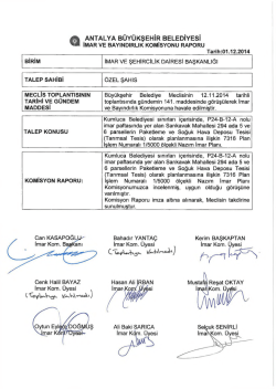 G&uuml;ndemin 21.Maddesi - Antalya Belediyesi