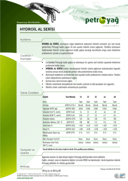 HYDROİL AL SERİSİ