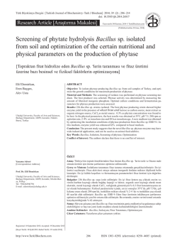Screening of phytate hydrolysis Bacillus sp. isolated from soil and