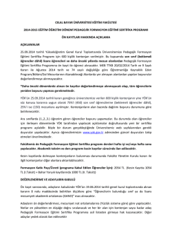 celal bayar &uuml;niversitesi eğitim fak&uuml;ltesi 2014