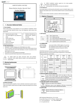 Kılavuzu İndir - GMT End&uuml;striyel Elektronik