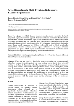 Saya&ccedil; Okumalarında Mobil Uygulama Kullanımı ve E-Abone - Inet-tr