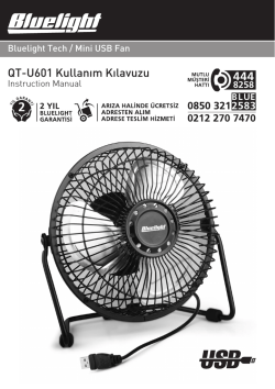 QT-U601 Kullan&rsaquo;m K&rsaquo;lavuzu - Bluelight