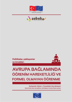 Politikalar, yaklaşımlar ve örnekler : A vrupa bağlamında öğ renim