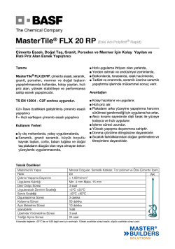 MasterTile® FLX 20 RP (Eski Adı Polyflott® Rapid