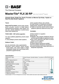 MasterTile&reg; FLX 20 RP (Eski Adı Polyflott&reg; Rapid