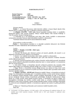 Harcırah Kanunu - N&uuml;fus ve Vatandaşlık İşleri Genel M&uuml;d&uuml;rl&uuml;ğ&uuml;