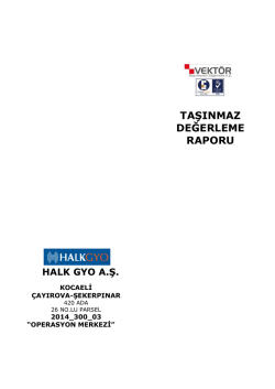 Kocaeli Şekerpınar "Operasyon Merkezi" Projesi (Ekim