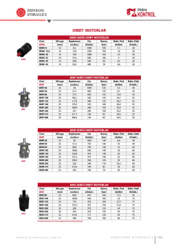ORBİT MOTORLAR - Hidro Kontrol