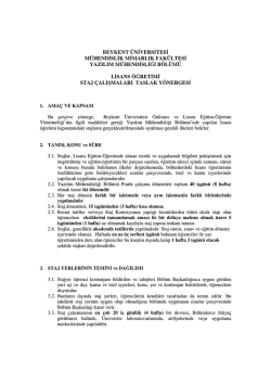 beykent üniversitesi mühendislik mimarlık fakültesi yazılım