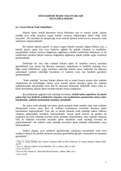 s&ouml;zleşmede irade sakatlıkları(hata,hile,tehdit)