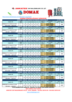 &Uuml;r&uuml;n Fiyat Listesini g&ouml;rmek i&ccedil;in tıklayınız.