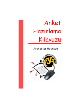 anket hazırlama kılavuzu