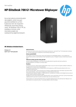 HP EliteDesk 700 G1 Microtower Bilgisayar