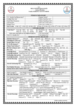 nakil &ouml;ğrenci kayıt formu