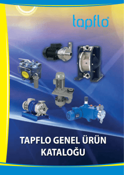 Tapflo Genel &Uuml;r&uuml;n Katalogu