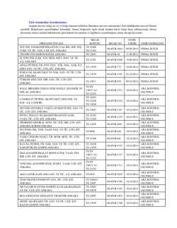 Türk Standardları Enstitüsünden: Aşağıda ünvanı, belge