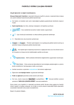 PDF Örneği için tıklayınız