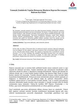 Yumuşak Zeminlerde Yapılan Betonarme Binaların Deprem