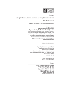 Komisyon ALES EŞİT AĞRILIK ve SAYISAL