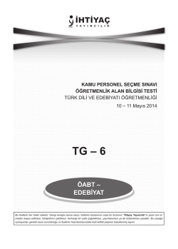 Türk Dili ve Edebiyatı 6