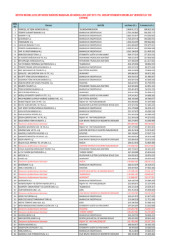 b&uuml;y&uuml;k m&uuml;kellefler vergi dairesi başkanlığı m&uuml;kellefleri 2013 yılı