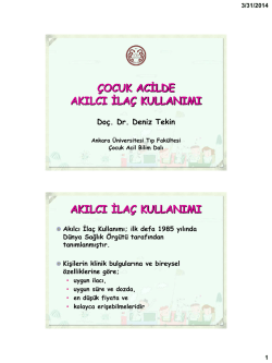 PowerPoint Sunusu - &Ccedil;ocuk Acil Tıp Kongresi