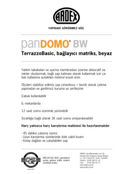 TerrazzoBasic, bağlayıcı matriks, beyaz BW