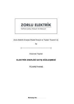 ticarethane satış s&ouml;zleşmesi