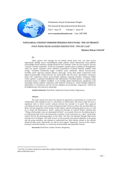 toplumsal cinsiyet perspektifinden post