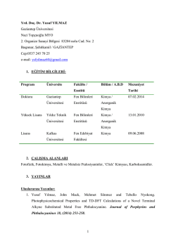 Yusuf YILMAZ - Gaziantep Üniversitesi