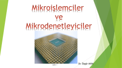 Mikroişlemciler ve Mikrodenetleyiciler