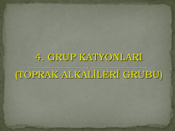4. Grup Katyonlar