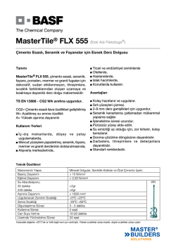 MasterTile&reg; FLX 555 (Eski Adı Fleksfuga&reg;) &Ccedil;imento