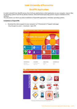 Izmir University of Economics EkoVPN Application