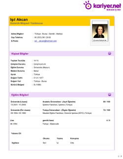 ışık akcan-g&uuml;mr&uuml;k m&uuml;şavir yardımcısı