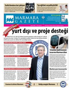 2 7 Tıp eğitimi sosyalleştirildi İstanbul metrosunun tasarımı Marmara