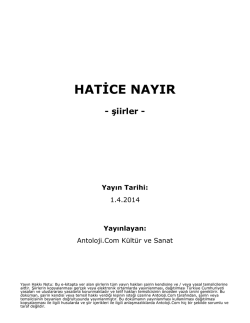 hatice nayır - Antoloji.Com
