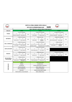 ODT&Uuml; G.V.&Ouml;ZEL DENİZLİ ORTA OKULU 2013