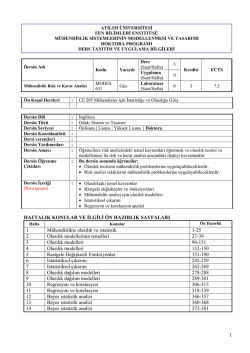 1 HAFTALIK KONULAR VE İLGİLİ &Ouml;N HAZIRLIK SAYFALARI 1