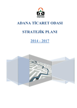 adana ticaret odası stratejik planı
