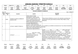 4 haziran 2014 tarihinde yapılan y&ouml;netim kurulu