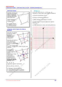 D&ouml;rtgen - 11.sınıf mat &ccedil;&ouml;z&uuml;m videoları