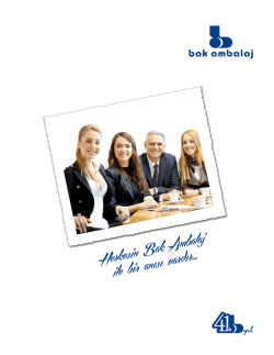 E-Katalog - Bak Ambalaj