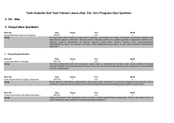 Ders İ&ccedil;erikleri