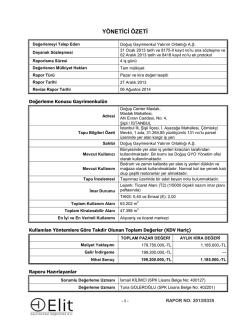 EKSPERTİZ RAPORU