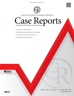 Journal of Academic Emergency Medicine Case Reports